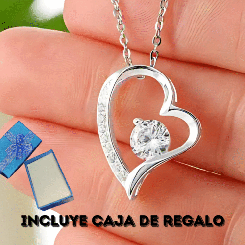 Collar Corazón + Caja de Regalo