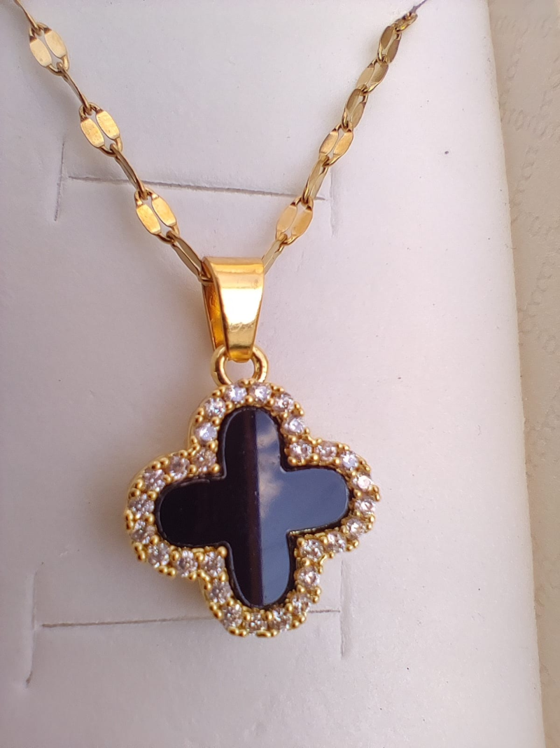 Combo Cadena y Collar Van Cleef + Caja de regalo