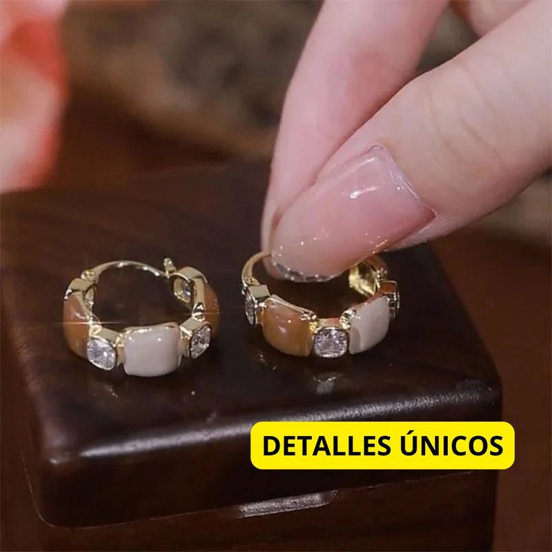Aretes Radiantes + Caja de Regalo