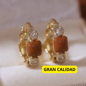 Aretes Radiantes + Caja de Regalo