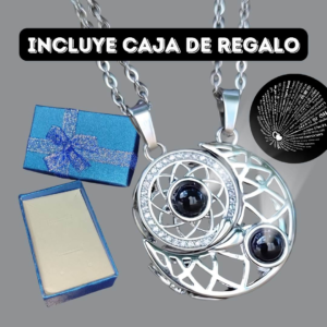 Collar Sol y Luna con proyeccion para Parejas
